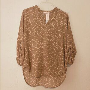 Lush Split Neck Top
